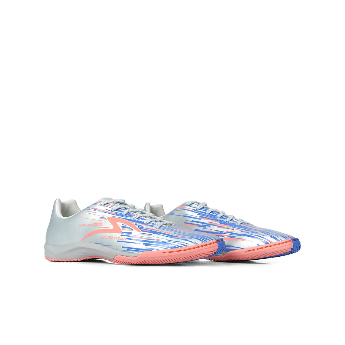 sepatu futsal specs lightspeed reborn in glacier gray/desert flower sepatu futsal specs lightspeed reborn in glacier gray/desert flower