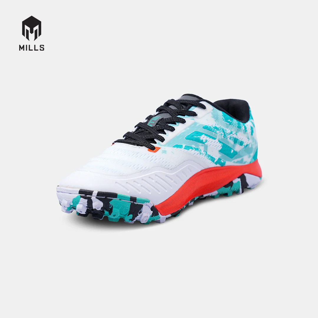 MILLS SEPATU FUTSAL VOLTASALA ALVEZ TF WHITEBRIGHT REDGREEN 9005604 - Gambar 3
