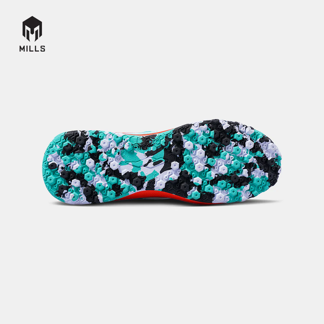 MILLS SEPATU FUTSAL VOLTASALA ALVEZ TF WHITEBRIGHT REDGREEN 9005604 - Gambar 2